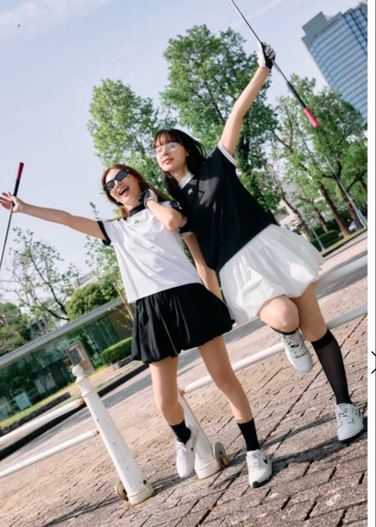 【完売品】rufflog ラフロッグ　レディース ゴルフ スカート M 黒