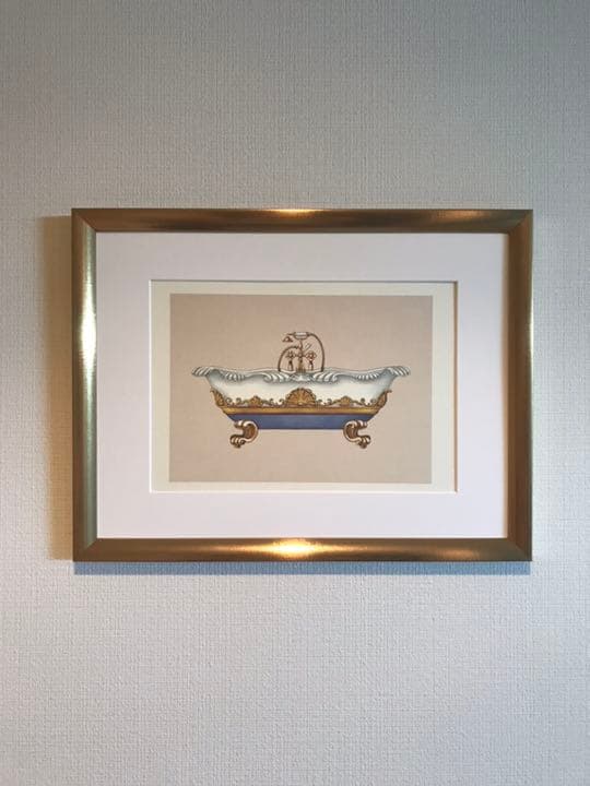 入手困難！フランスアンティーク絵画♡バスタブ♡