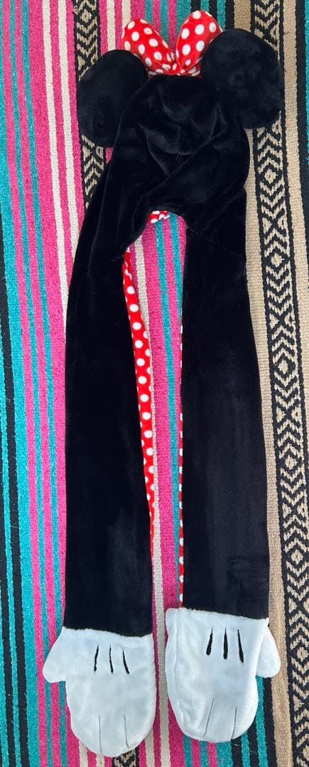 ディズニー　ファンキャップ　マフラーキャップ　ミニー