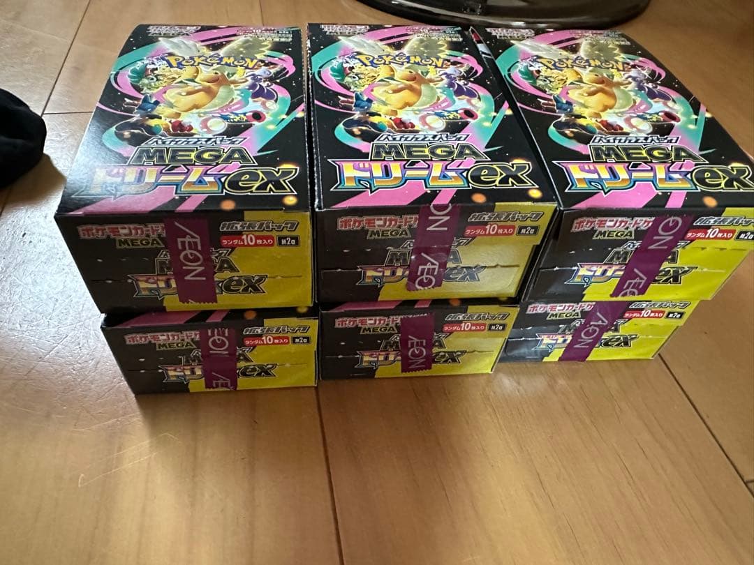 MEGAドリームex 6box 60パック シュリンク無しペリペリなし　ポケカ