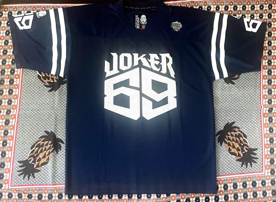 L*3様 Joker Brand タッチダウンフットボールシャツ ネイビー