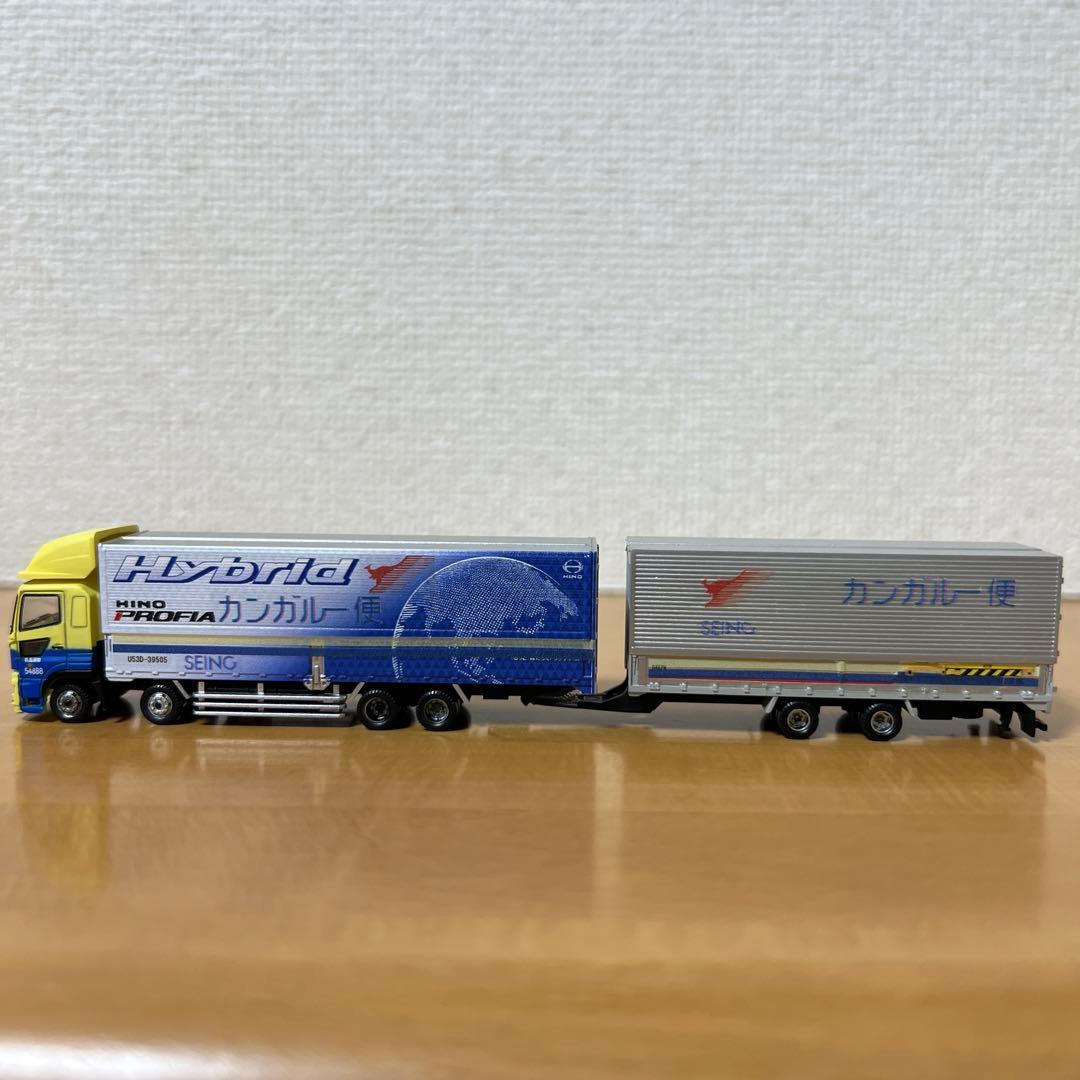 トレーラーコレクション　日野プロフィアハイブリッド仕様　西濃運輸フルトレーラー