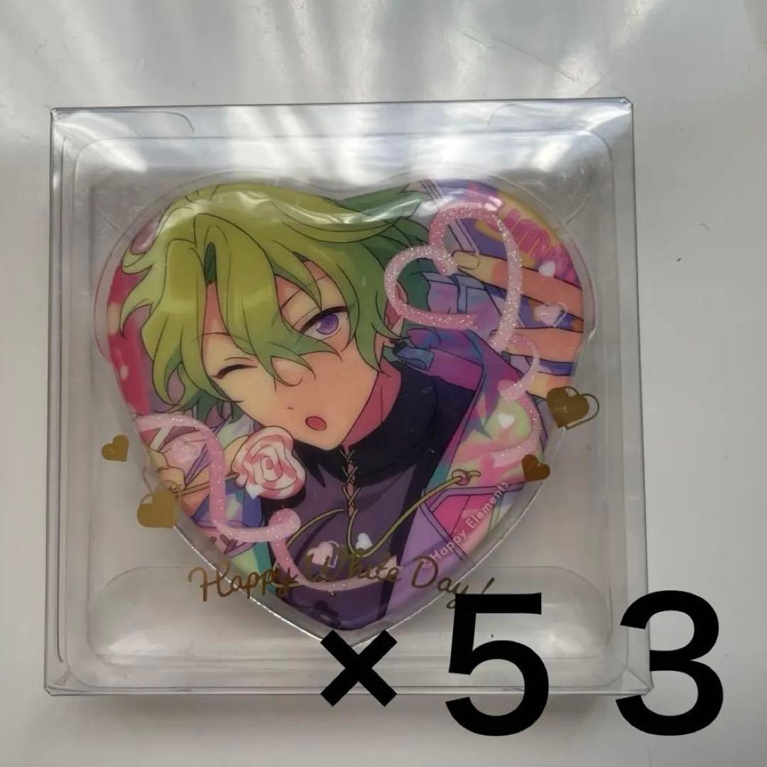 【最終値下げ】あんさんぶるスターズ あんスタ 巴日和 ハート缶バッジ ハート缶