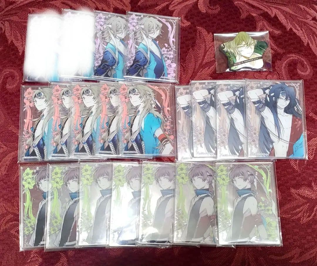 新撰組血魂録比翼録 勿忘草 アクリルクリアカード 星型缶バッジ