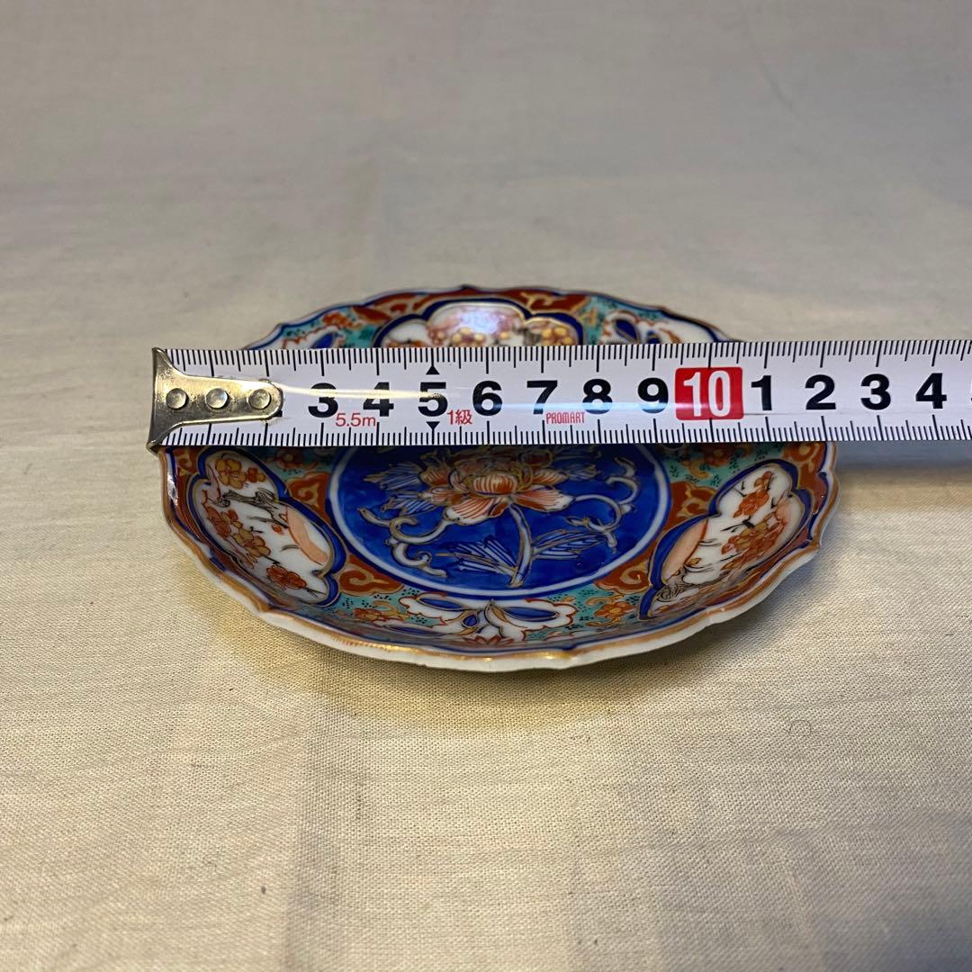 大聖寺伊万里　伊万里　古伊万里　小皿　豆皿　大明年製　色絵　金襴手　花の図