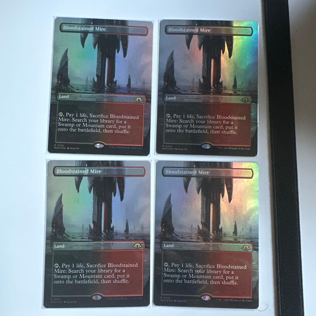 MTG ボーダーレス　血染めのぬかるみ　英語Foil 4枚セット