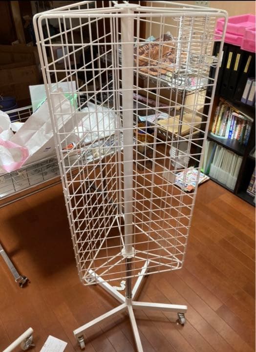 リン　回転什器 ネット什器　3台セット