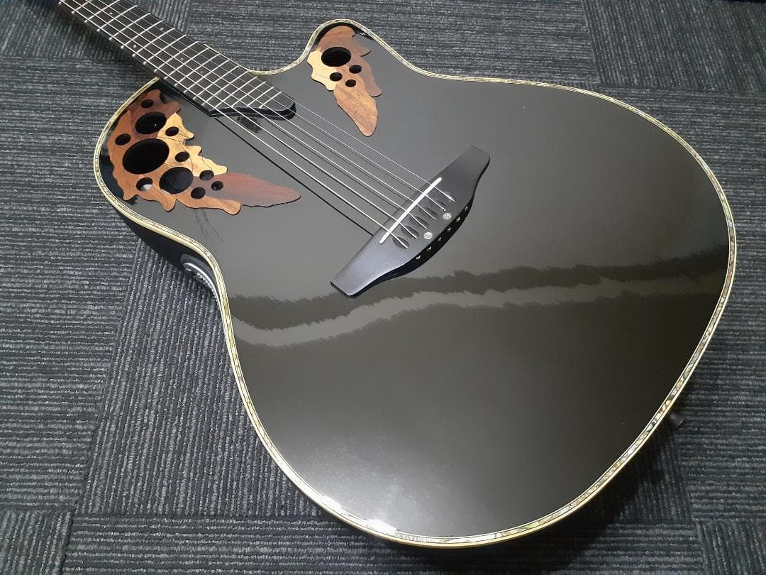 美品Ovation CU247 上位機種OP30搭載 指板エボニー染色 エレアコ