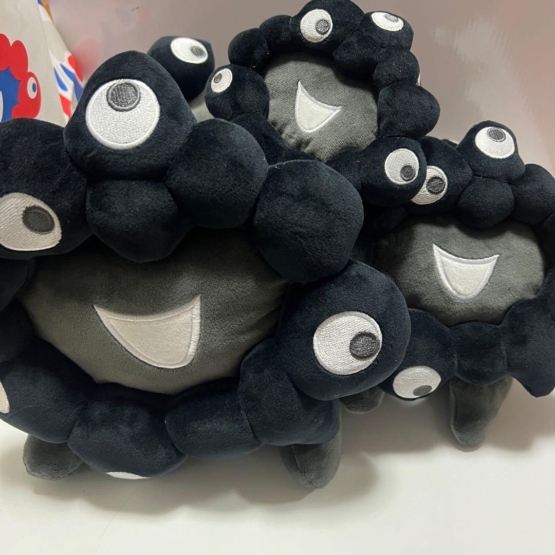 黒ミャクの這い型ぬいぐるみ【S・M・Lサイズ】の3点セット