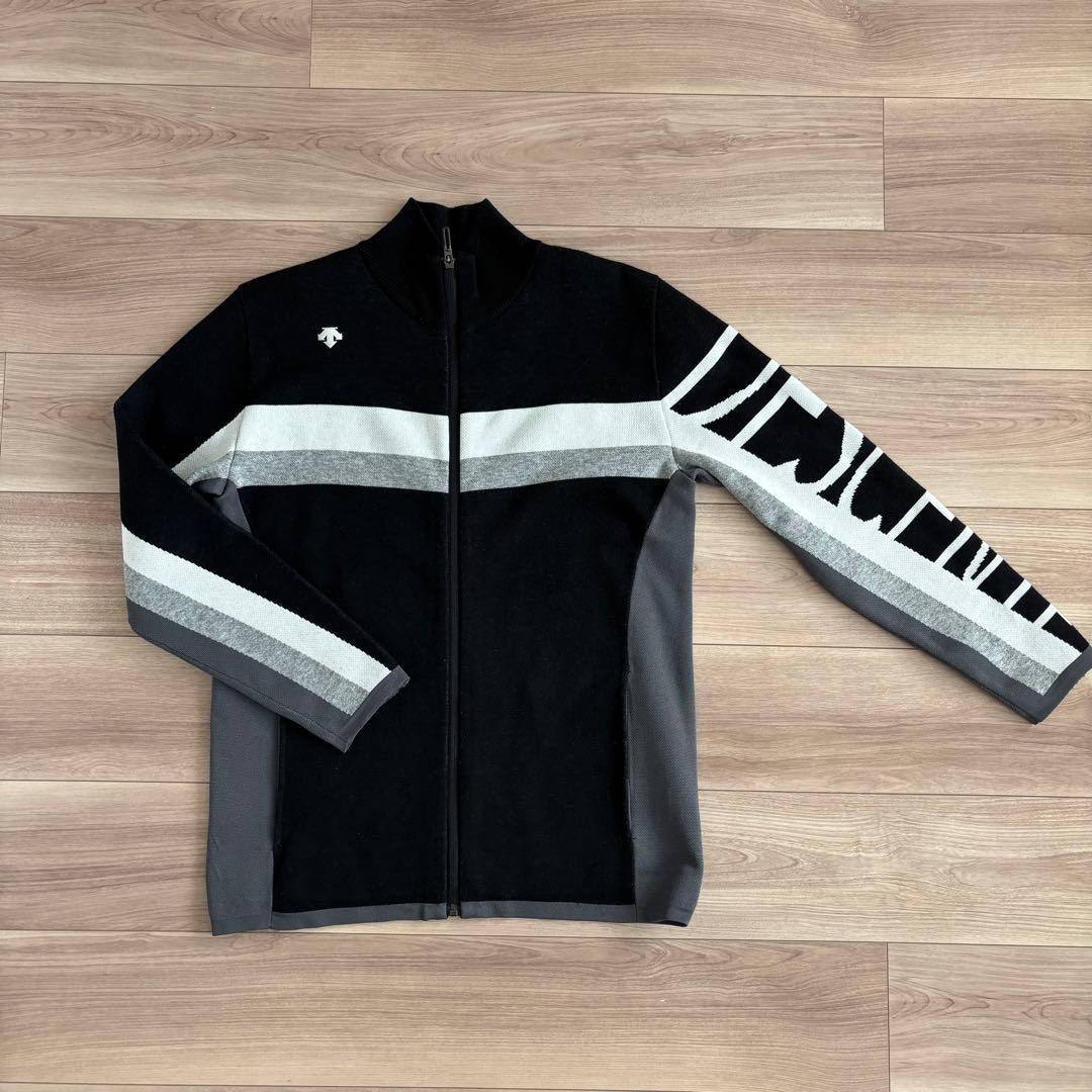 DESCENT GOLF ジップアップジャケット ブラック/グレー M
