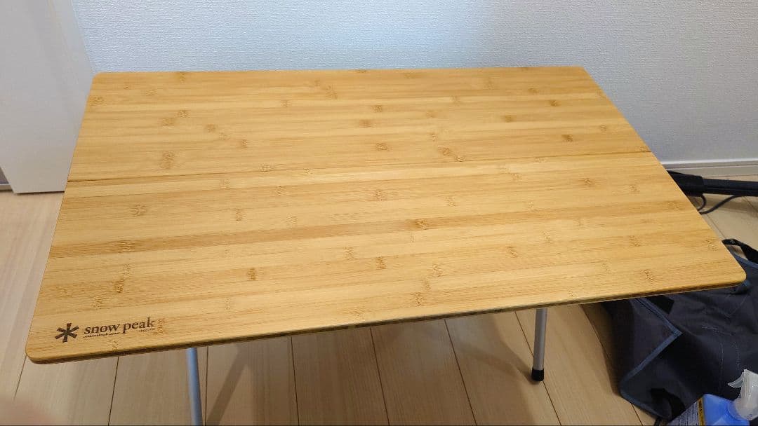 peak ワンアクションローテーブル 竹製 LV-100TR