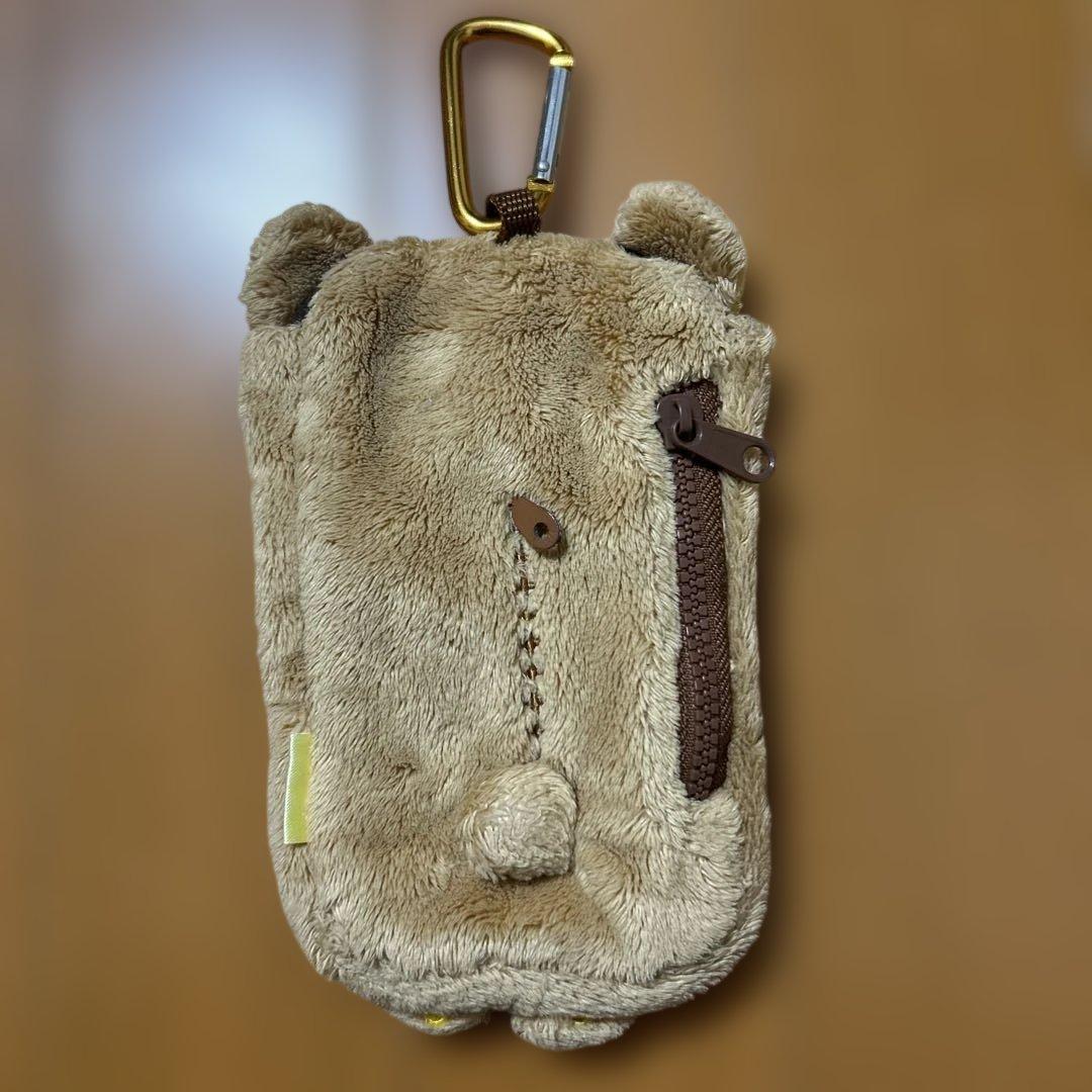 リラックマ　カラビナ付き　スマホポーチ