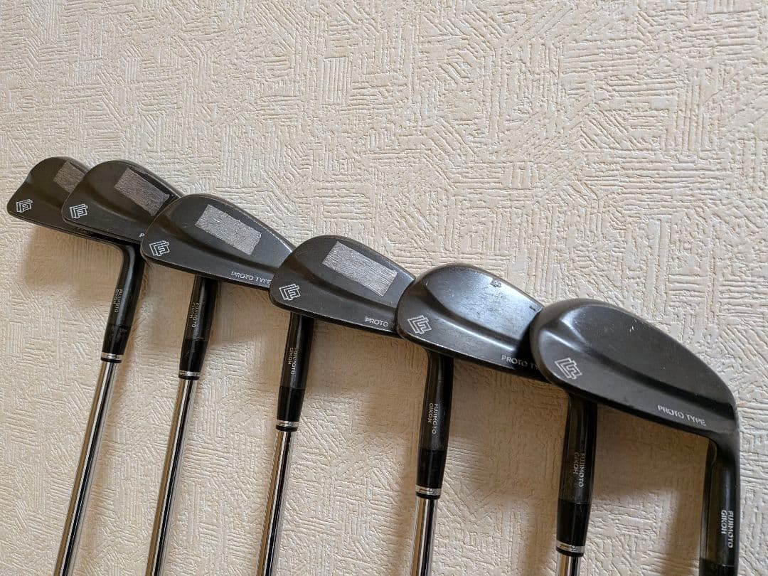 藤本技工マッスルバックアイアン　ノーメッキ6本セット