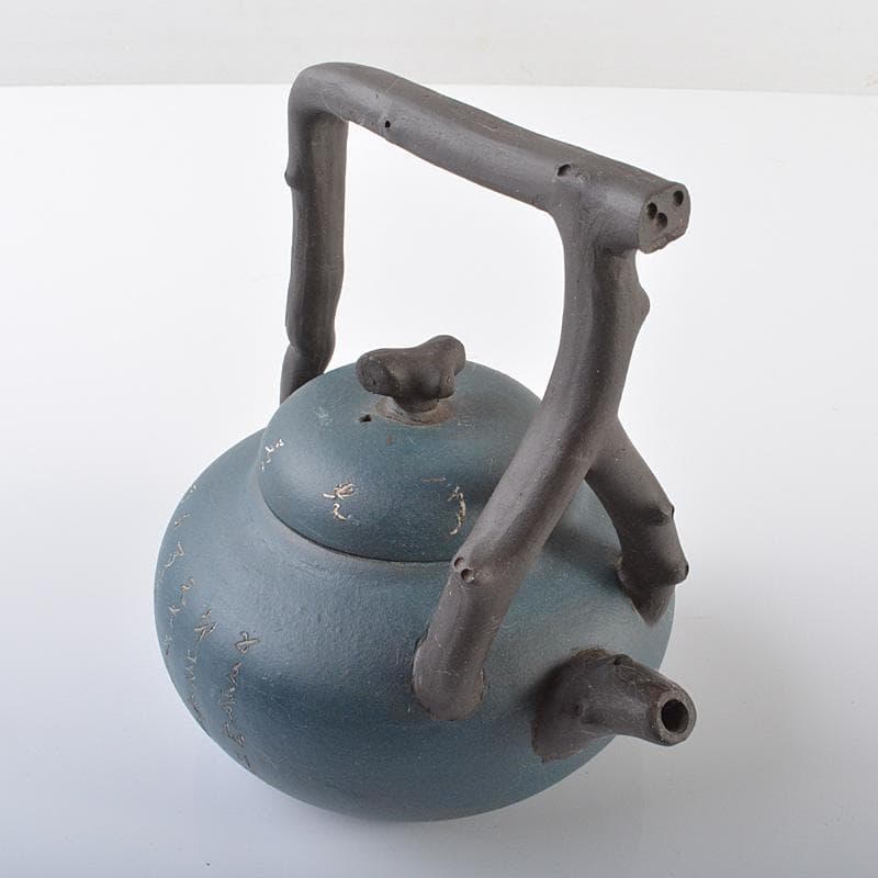 中国　紫砂　青泥　急須　茶壷　在銘　C　R6215