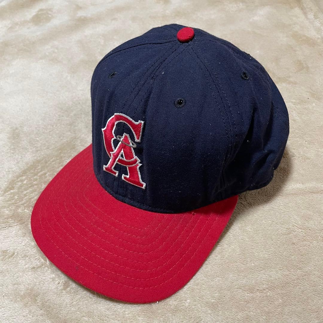 80s USA製 new era MLB カリフォルニア・エンジェルス キャップ