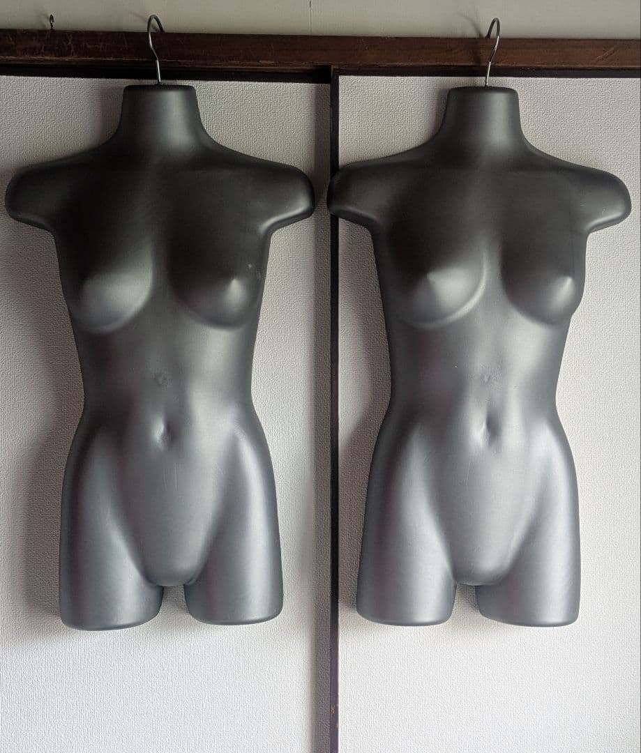 2体!/ハンガートルソー/レディース ハーフボディ/ディスプレイ 展示用品 天吊