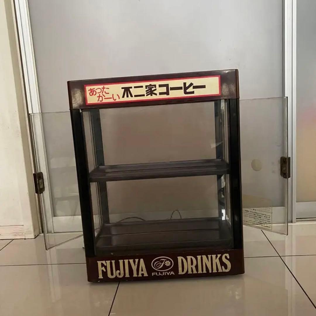 不二家レストラン　ショーケース 保温ケース　ペコちゃん　 　昭和レトロ