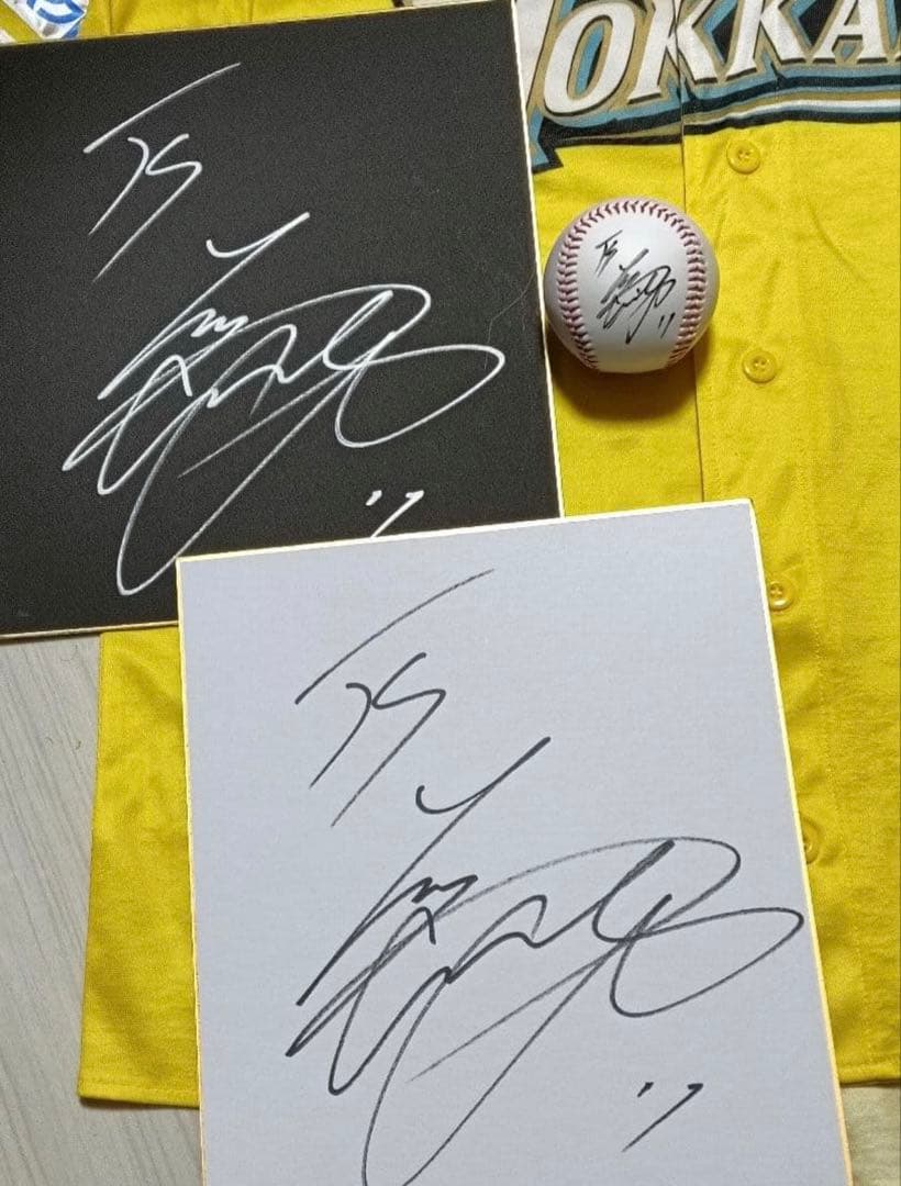 3点セット！大谷翔平選手　直筆サインボール　直筆ユニフォーム　直筆サイン色紙