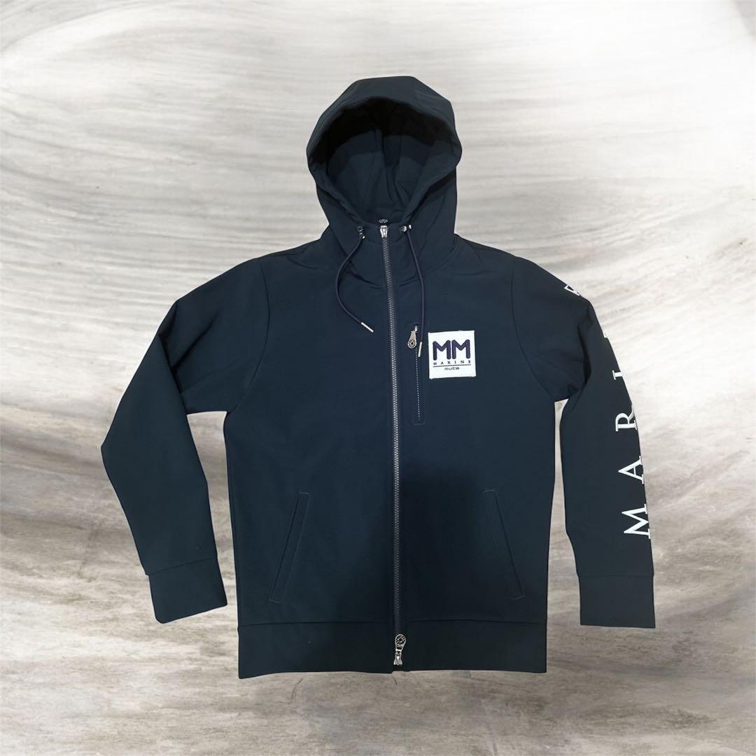 muta MARINEの3LAYER ボンディングパーカー（ネイビー）　サイズS