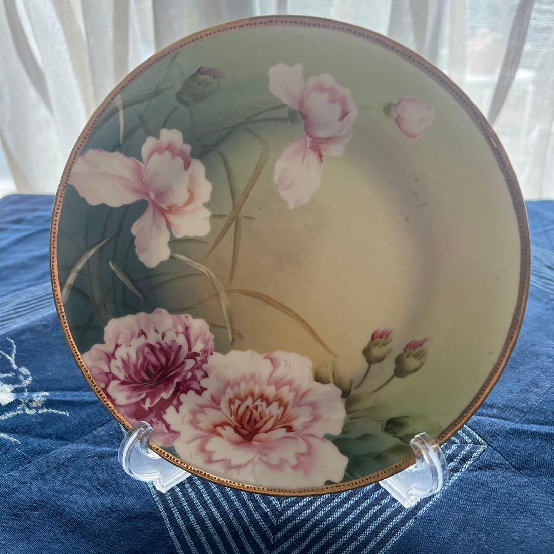 オールドノリタケ絵皿ハンドペイント