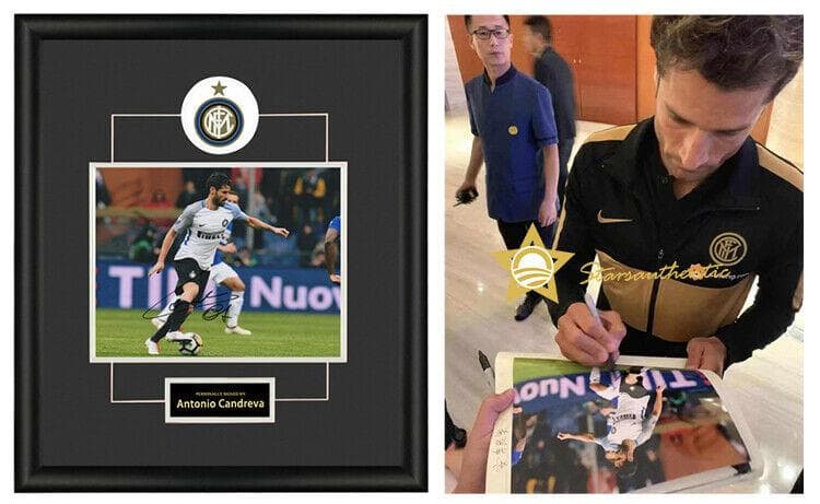 直筆サイン入り写真 アントニオ・カンドレーヴァ FCインテル・ミラノ SA鑑定済