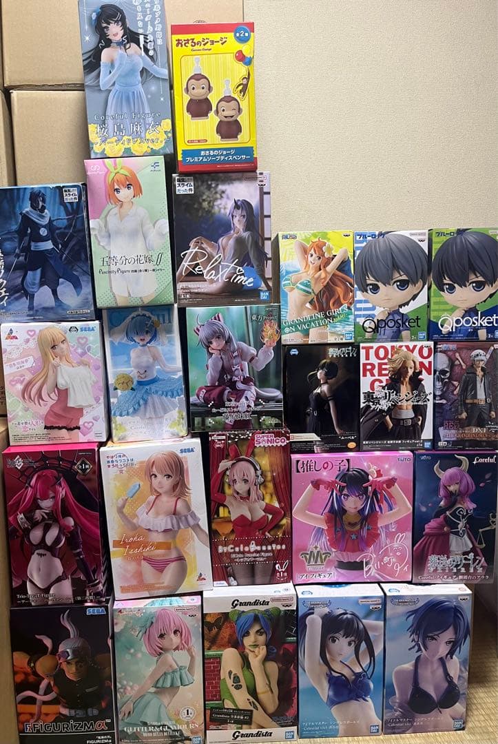 [箱凹み、破れ、色褪せあり] プライズフィギュア28体