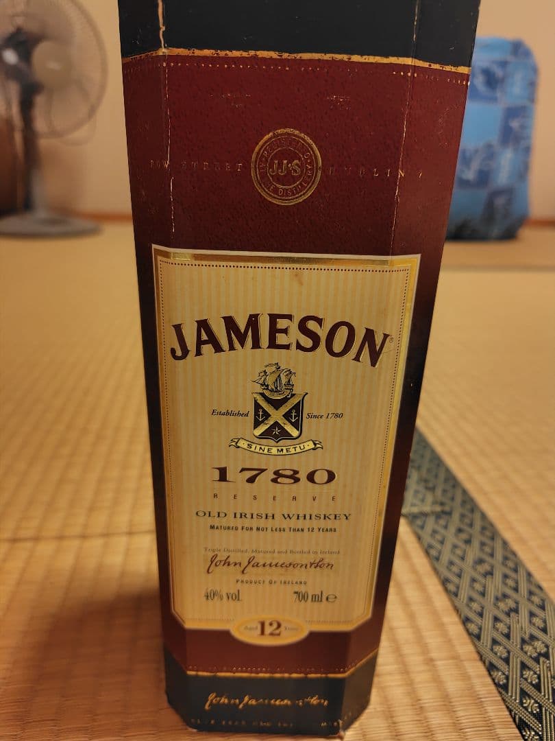 ウイスキー JAMESON 1780 OLD IRISH WHISKY