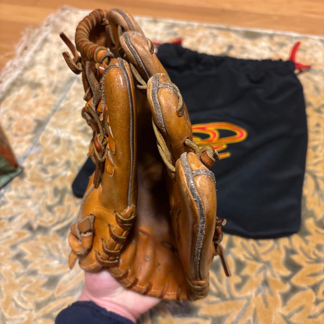 Donaiya軟式グローブ ブラウン 収納袋付き