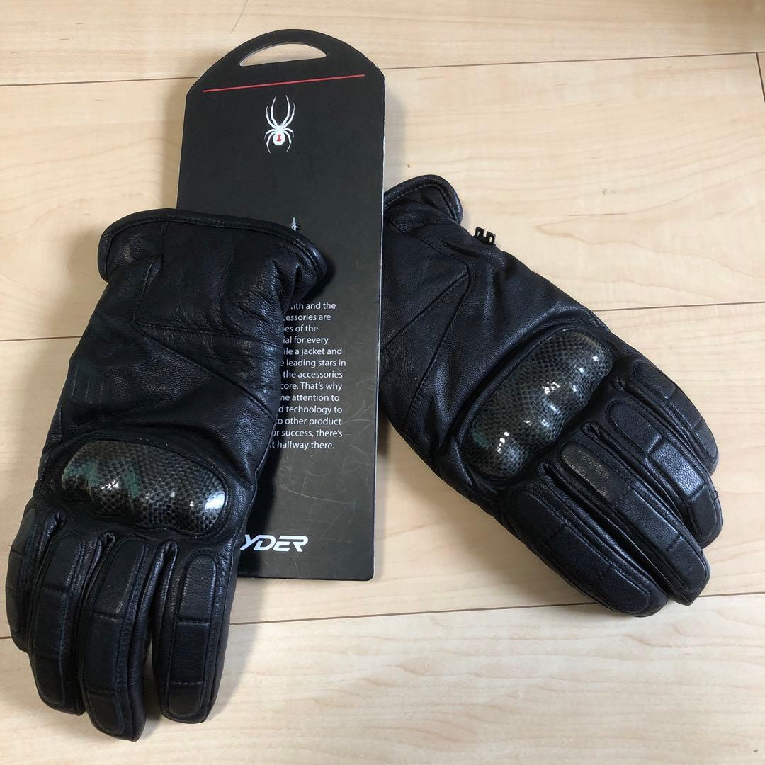 SPYDERレザースキーグローブ新品未使用品