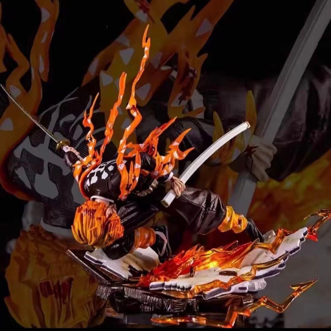 28cm 鬼滅の刃 我妻善逸 火雷神 フィギュア ガレージキット