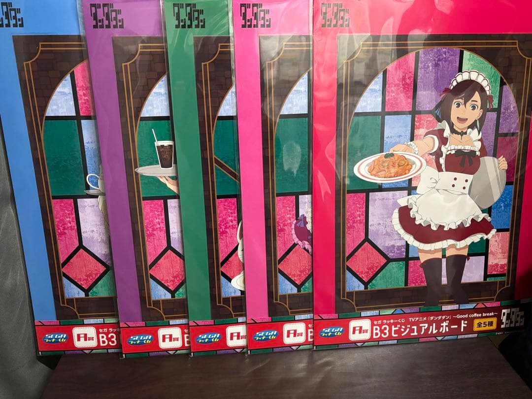 セガラッキーくじ　ダンダダン　B3ビジュアルボード 全5種セット