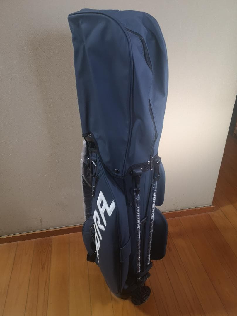 希少 新品 未使用 三浦技研 キャディバッグ スタンドバッグ 9型 紺