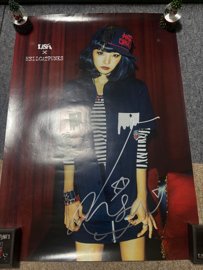 【非売品・貴重】LISA x HELLCATPUNKS サイン入りポスター
