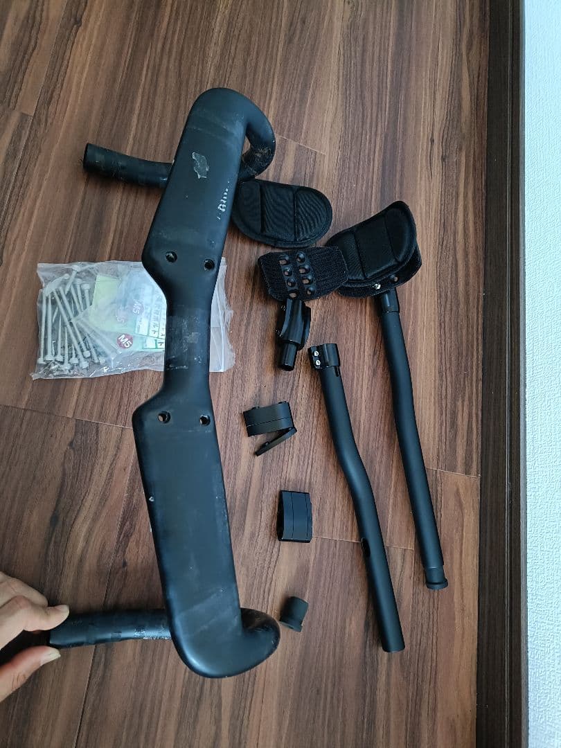 カーボンハンドル ドロップハンドル + DHバー