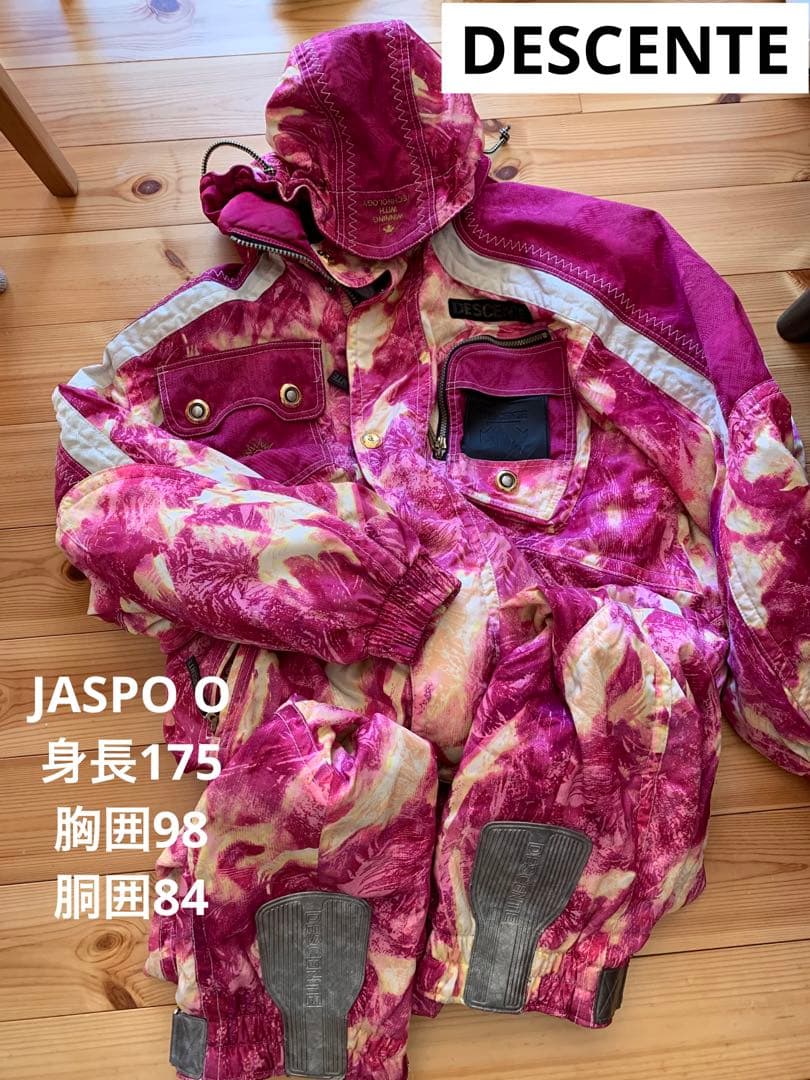 DESCENTE スキーウェア　ピンク　上下セット　レトロ