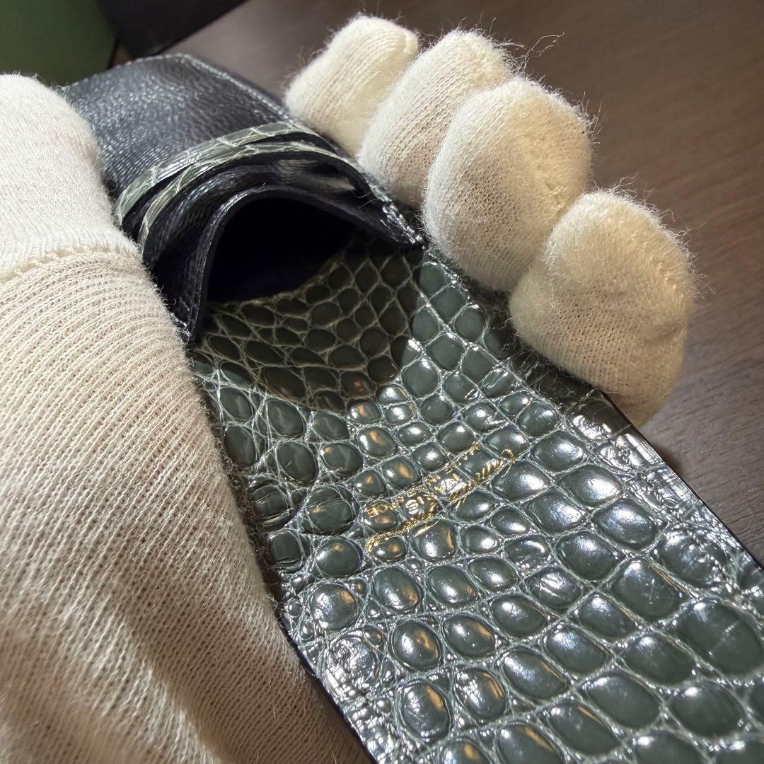 カミーユフォルネ CAMILLE FOURNETレザー×クロコダイル ペンケース