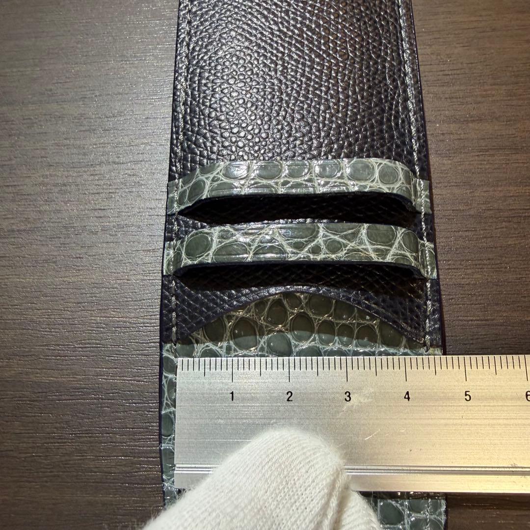 カミーユフォルネ CAMILLE FOURNETレザー×クロコダイル ペンケース