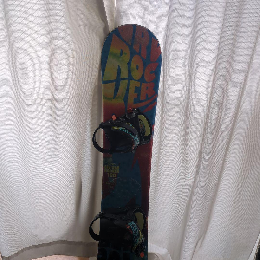 IGNIO GRV-TEAM ROCKER 120 スノーボードセット3点セット
