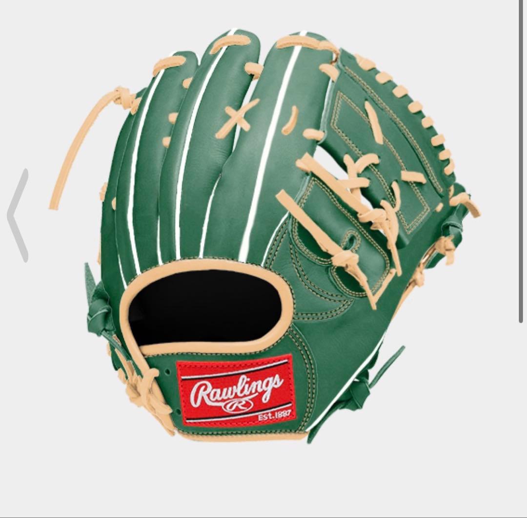 Rawlings 硬式グローブ投手用緑色