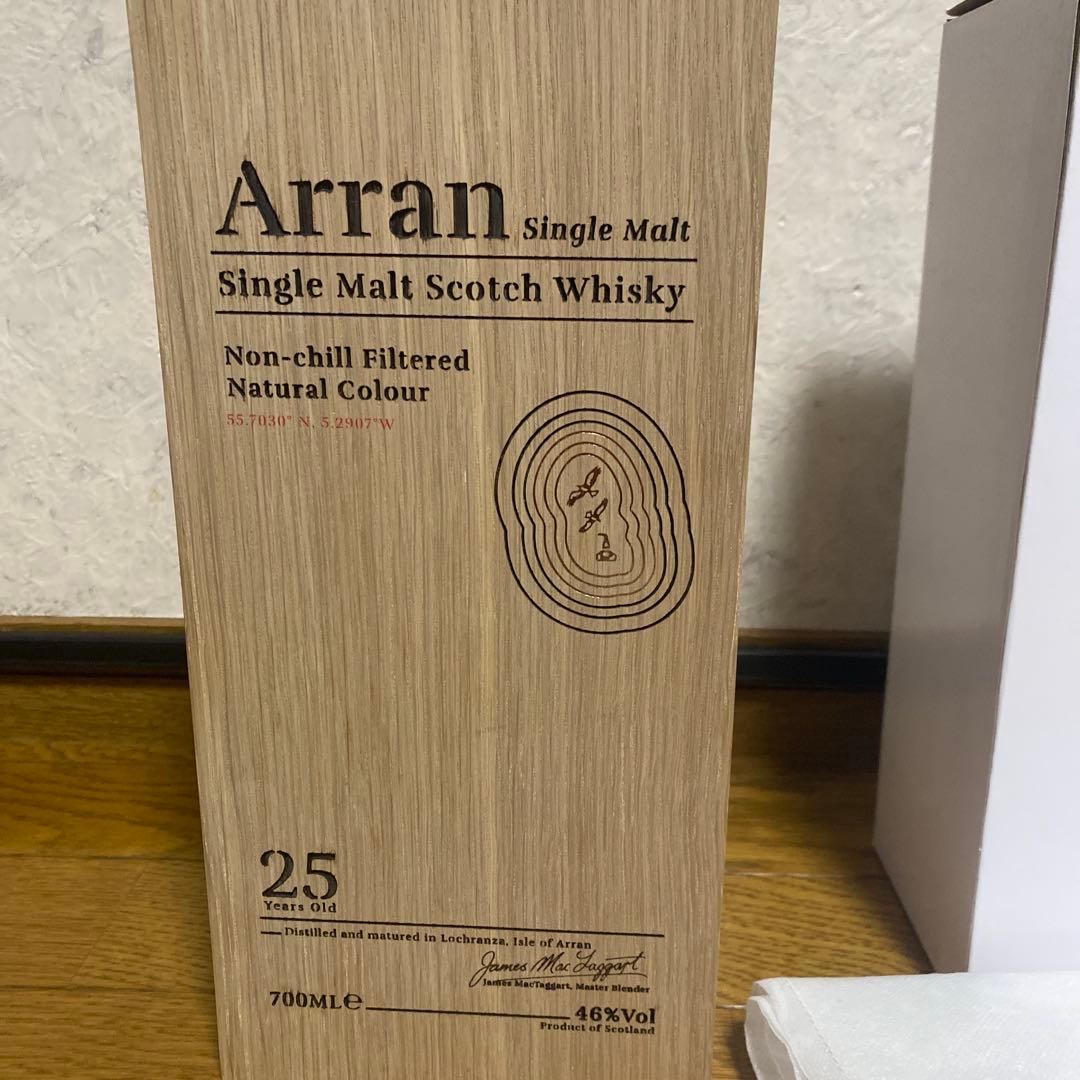 本日限定値下げ！　Arran 25年 700ml 白箱付き　完品　アラン