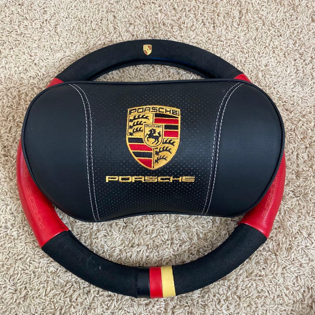 Porscheポルシェ　 自転車クッション　ヘッドクッション　ハンドルカバー