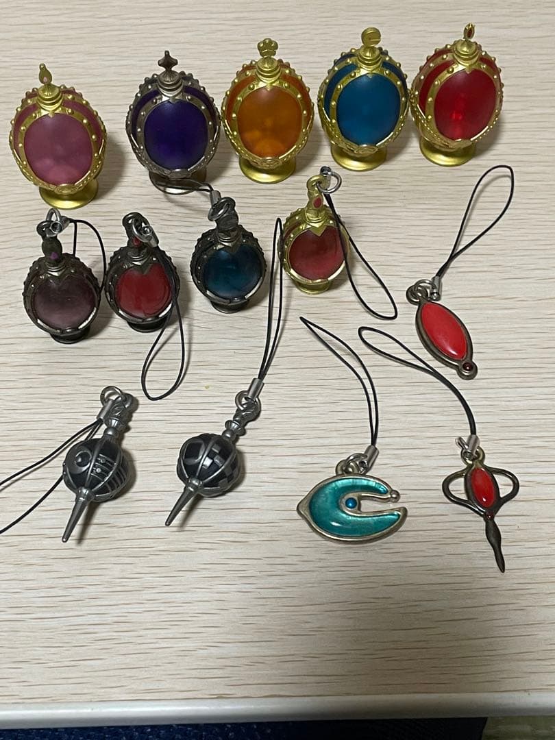 魔法少女まどか☆マギカ ソウルジェム ライト　ストラップまとめ売り14個セット