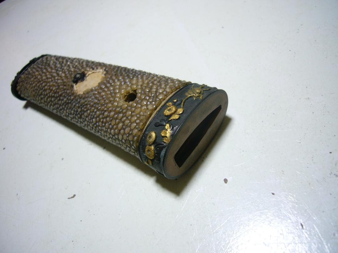 縁頭 秋草虫図 鈴虫 刀装小道具 金具 日本刀