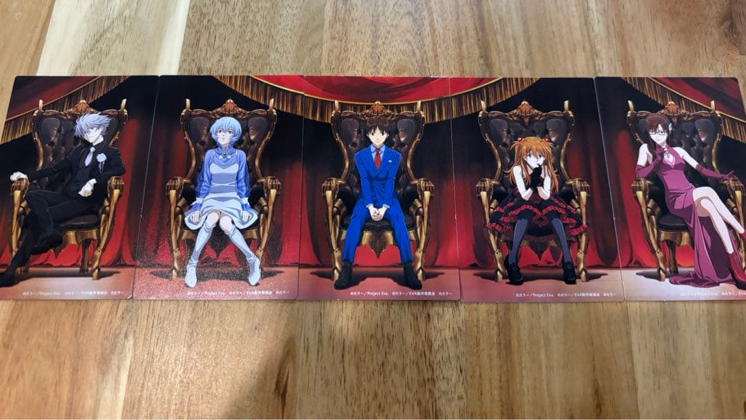 六本木　東京シティビュー　30周年記念　エヴァンゲリオン　5枚セット