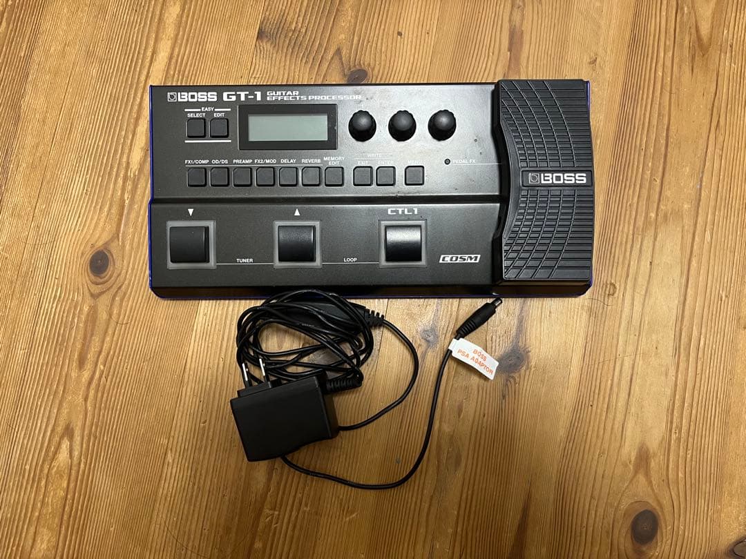 【動作確認済み】BOSS GT-1 マルチエフェクター 純正ACアダプター付き