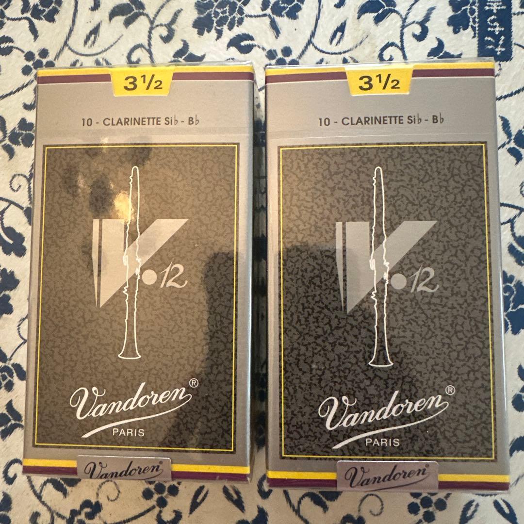 Vandoren V.12 クラリネットリード 3 1/2 2箱セット