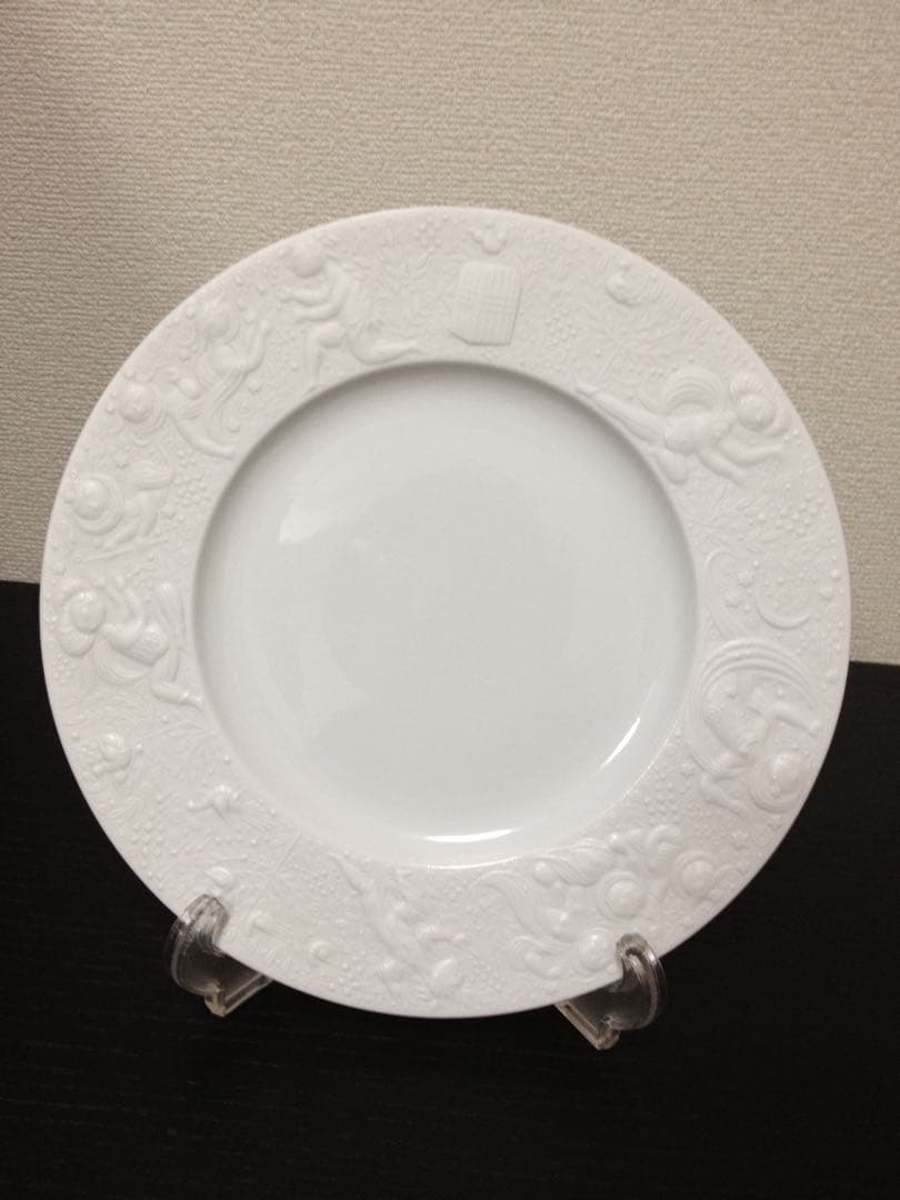 ローゼンタール　魔笛ホワイトプレート22cm