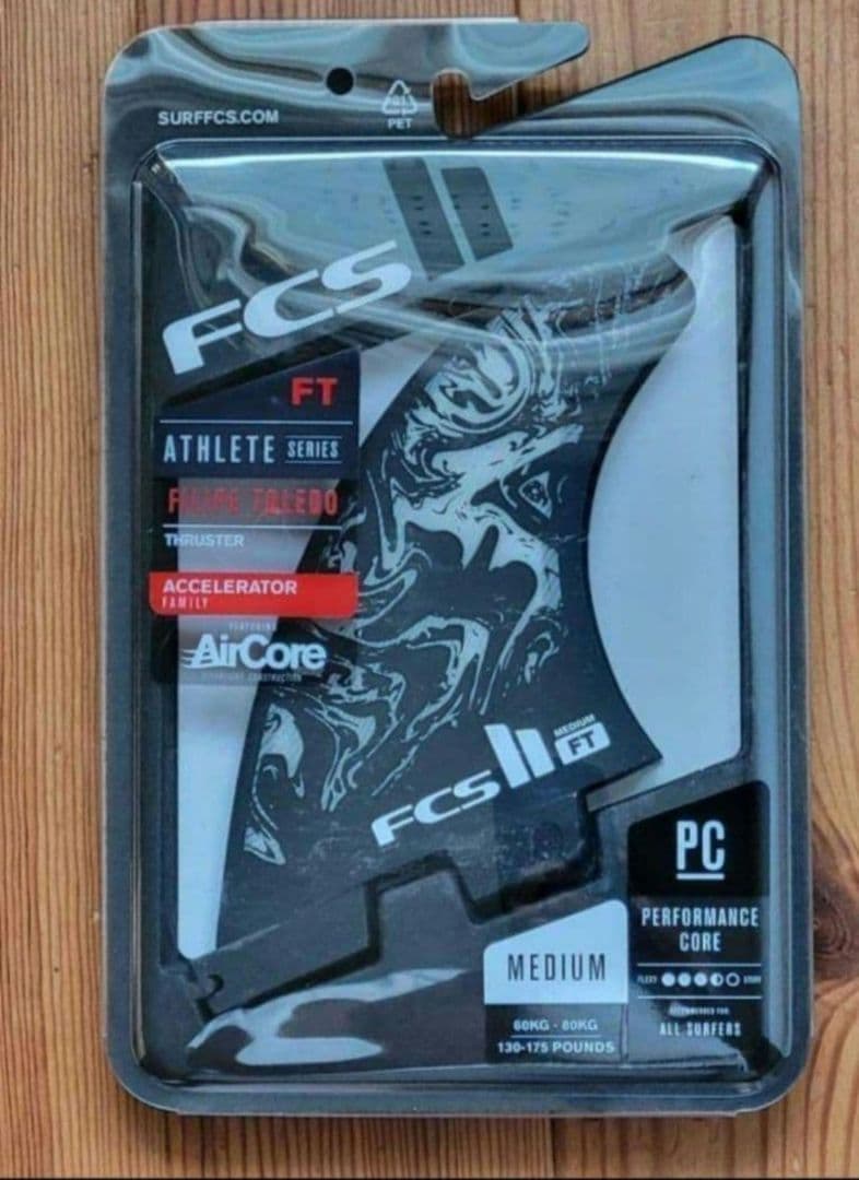 ＜新品・送料込み＞ FCSⅡ FT フィリペ・トレード エアコア トライ黒白M