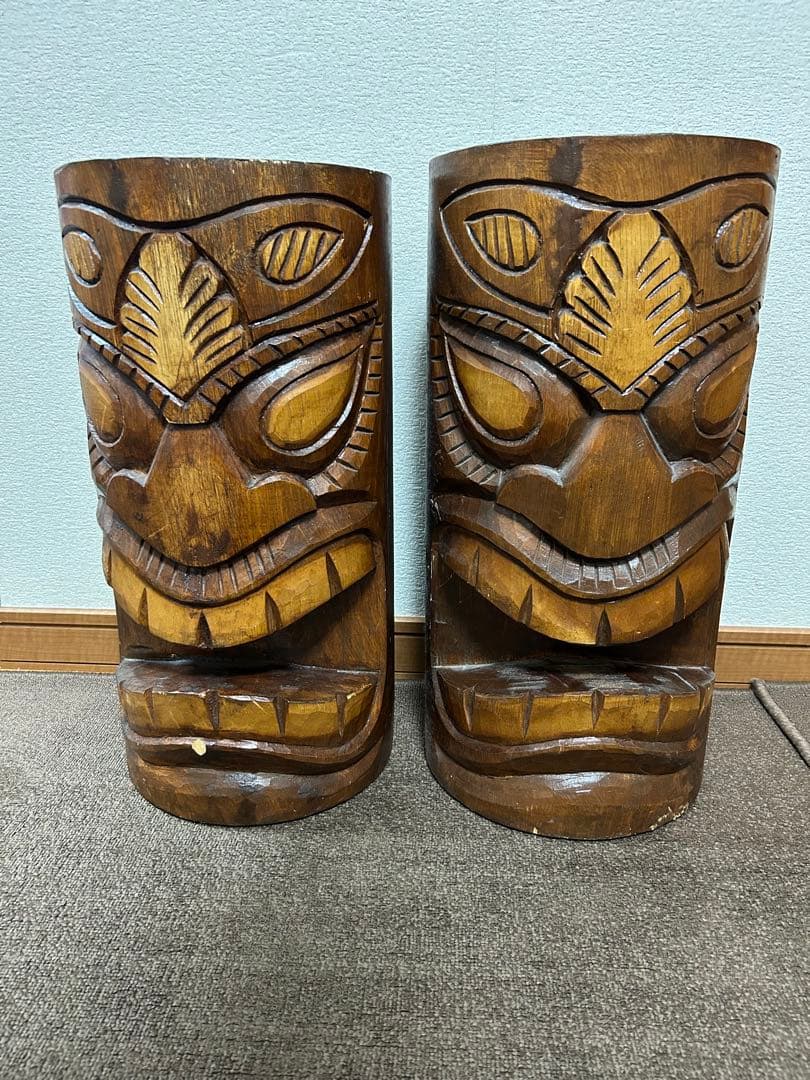 ティキ(tiki)　直径24cm前後×高さ48cm前後　2個セット