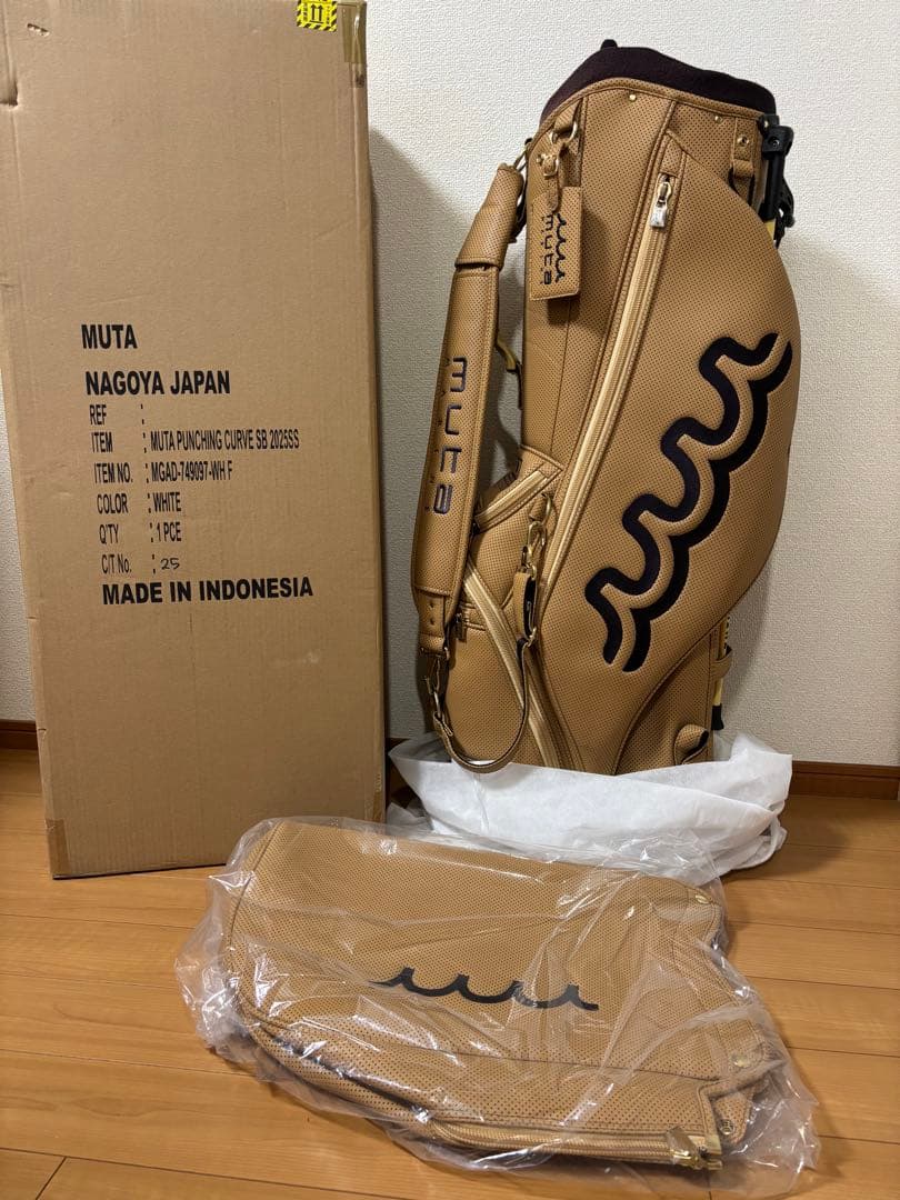 muta MARINE ムータマリン  パンチングエシカルレザー キャディバッグ